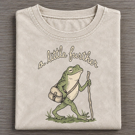Satchel And Stick Pond Folk Vintage T-shirt – Off White