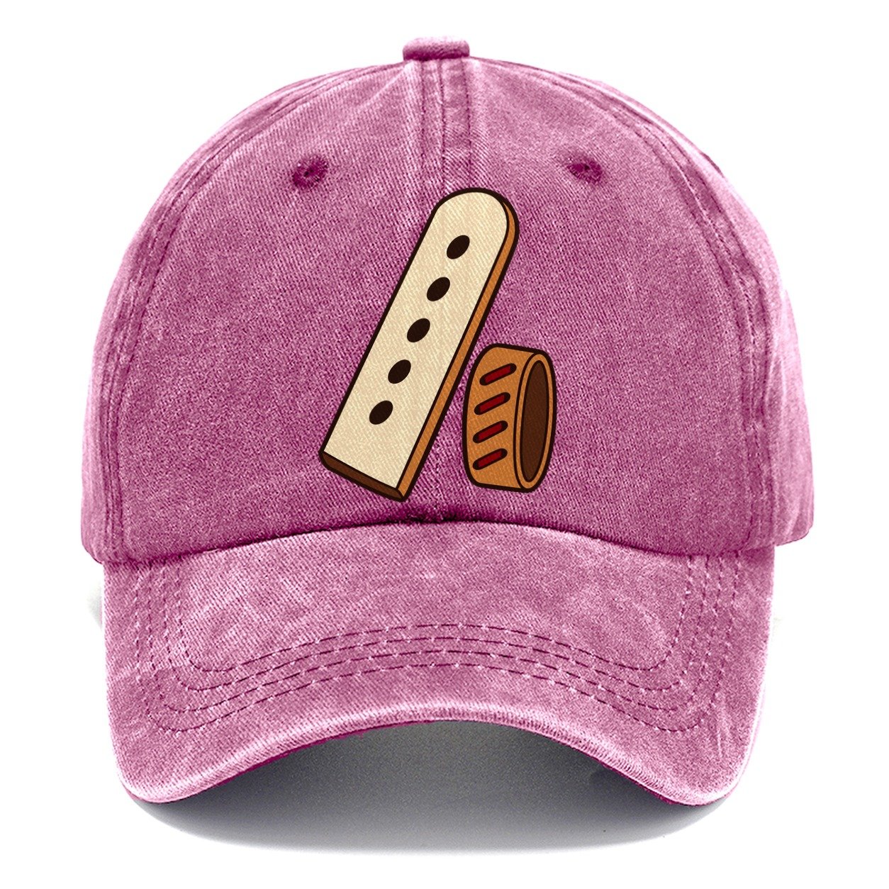 Belt End And Punched Holes Leathercraft Classic Cap – Dusty Rose