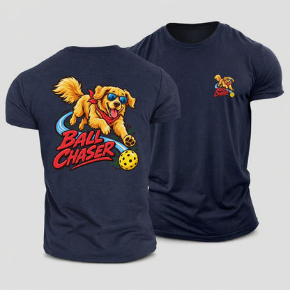 Ball Chaser Pickleball Life Cotton T-Shirt – Navy