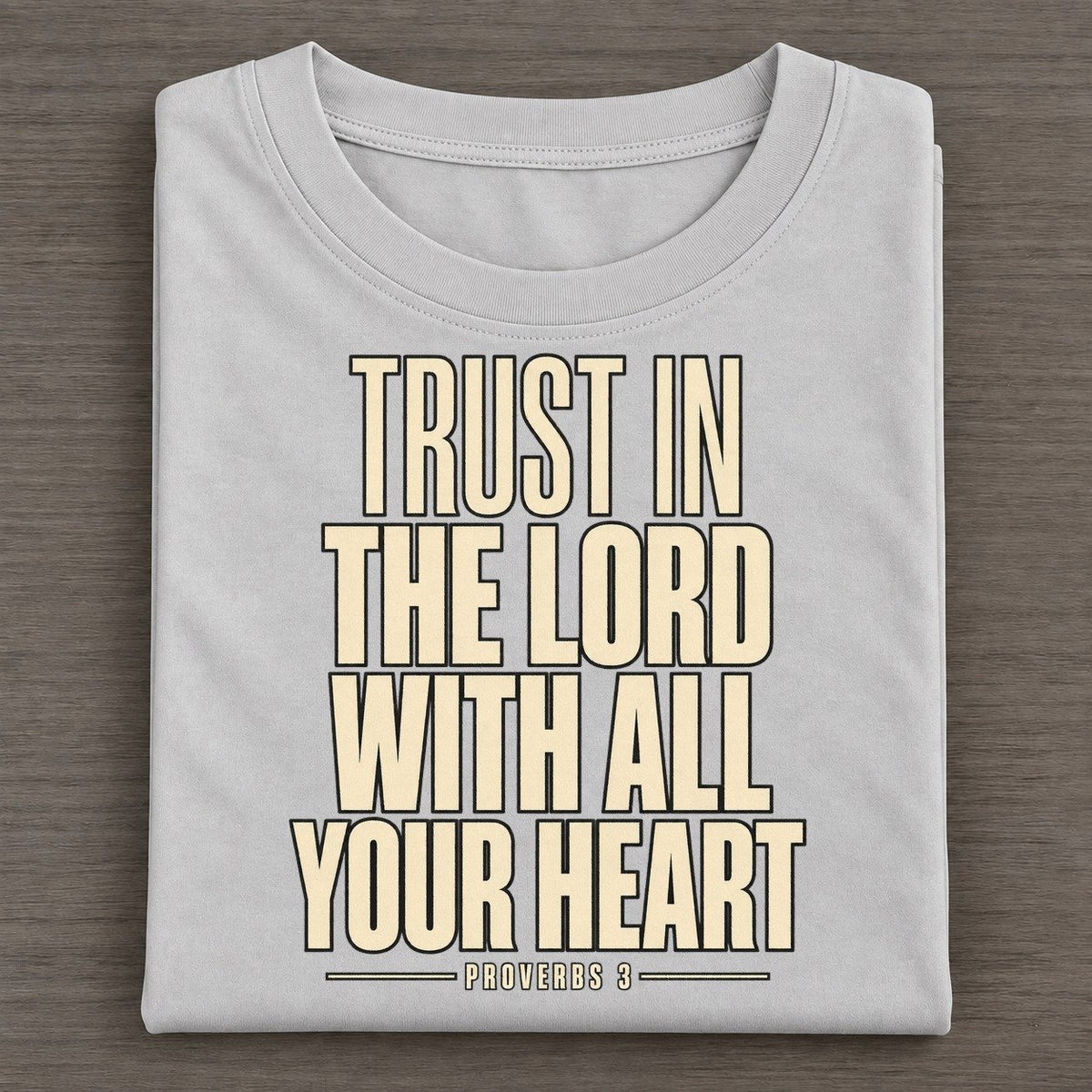 Trust In The Lord Plain Gospel Classic T-shirt – Grey