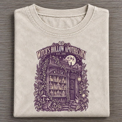 Witch Hollow Apothecary Midnight Haunt Vintage T-shirt – Off White