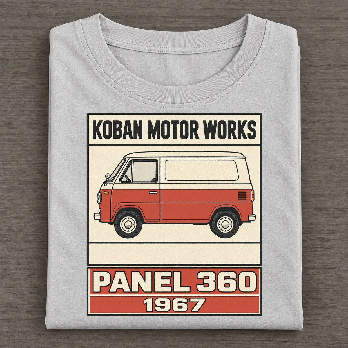 Koban Panel Showa Speed Plates Classic T-shirt – Grey