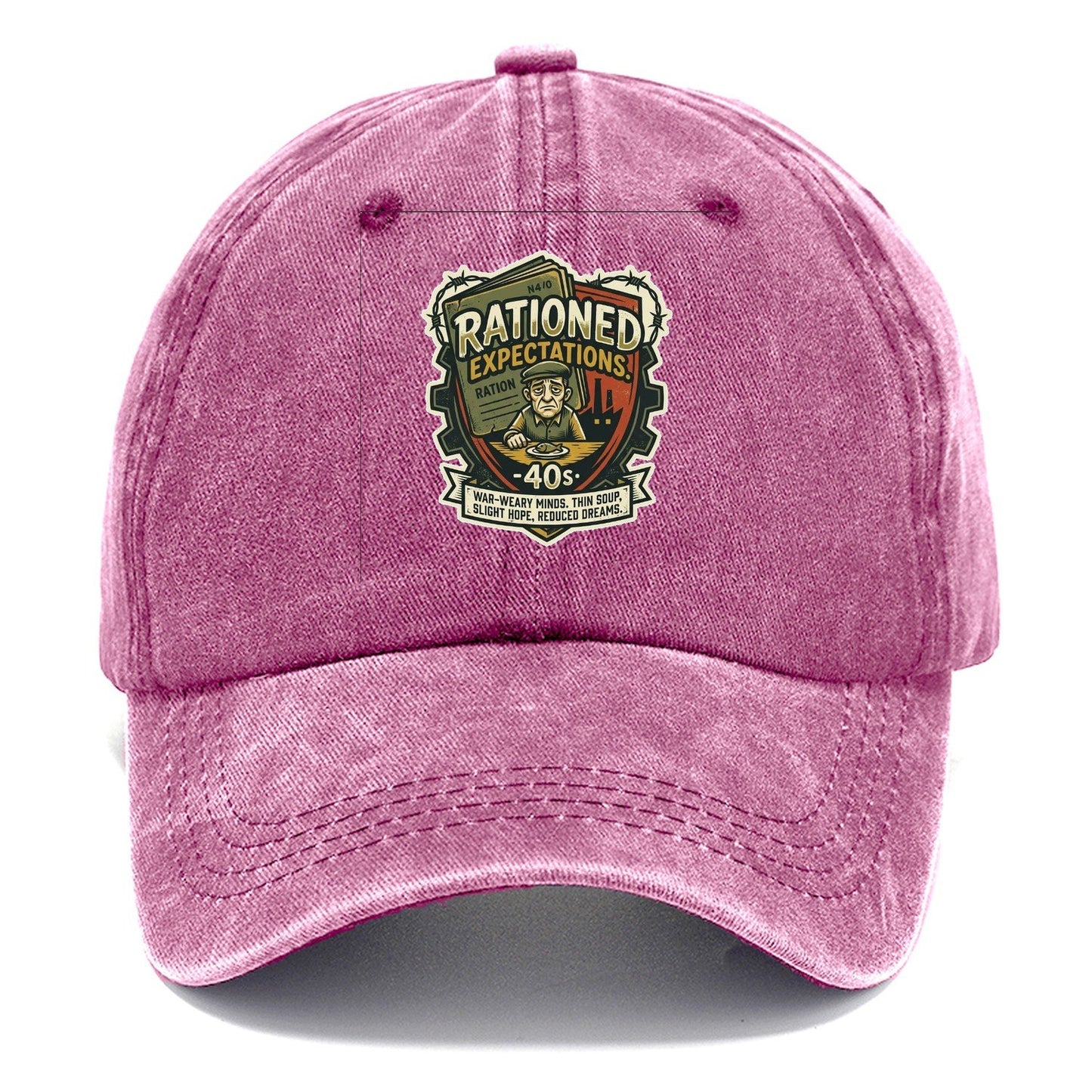 Rationed Expectations 40s Classic Cap – Dusty Rose