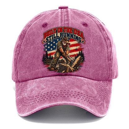 Built In The Usa Still Running Old Man Strong Classic Cap – Dusty Rose