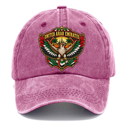 United Arab Emirates Retro Badge Country Logos Classic Cap – Dusty Rose