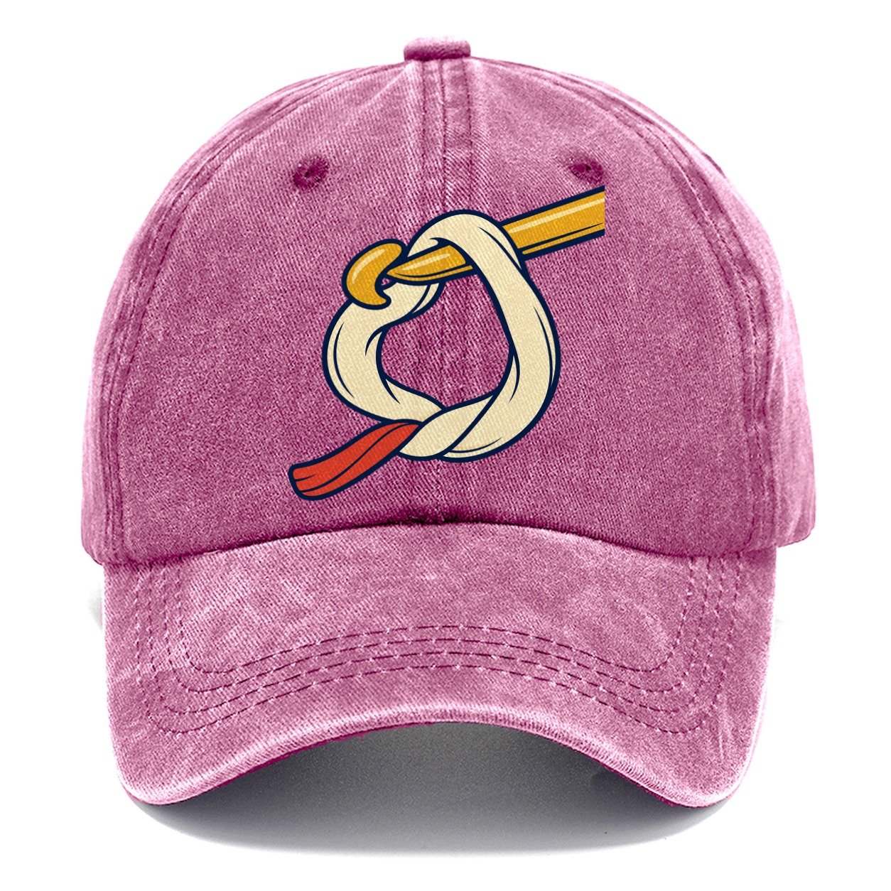 Working Loop Close Up Yarn Crafts Classic Cap – Dusty Rose