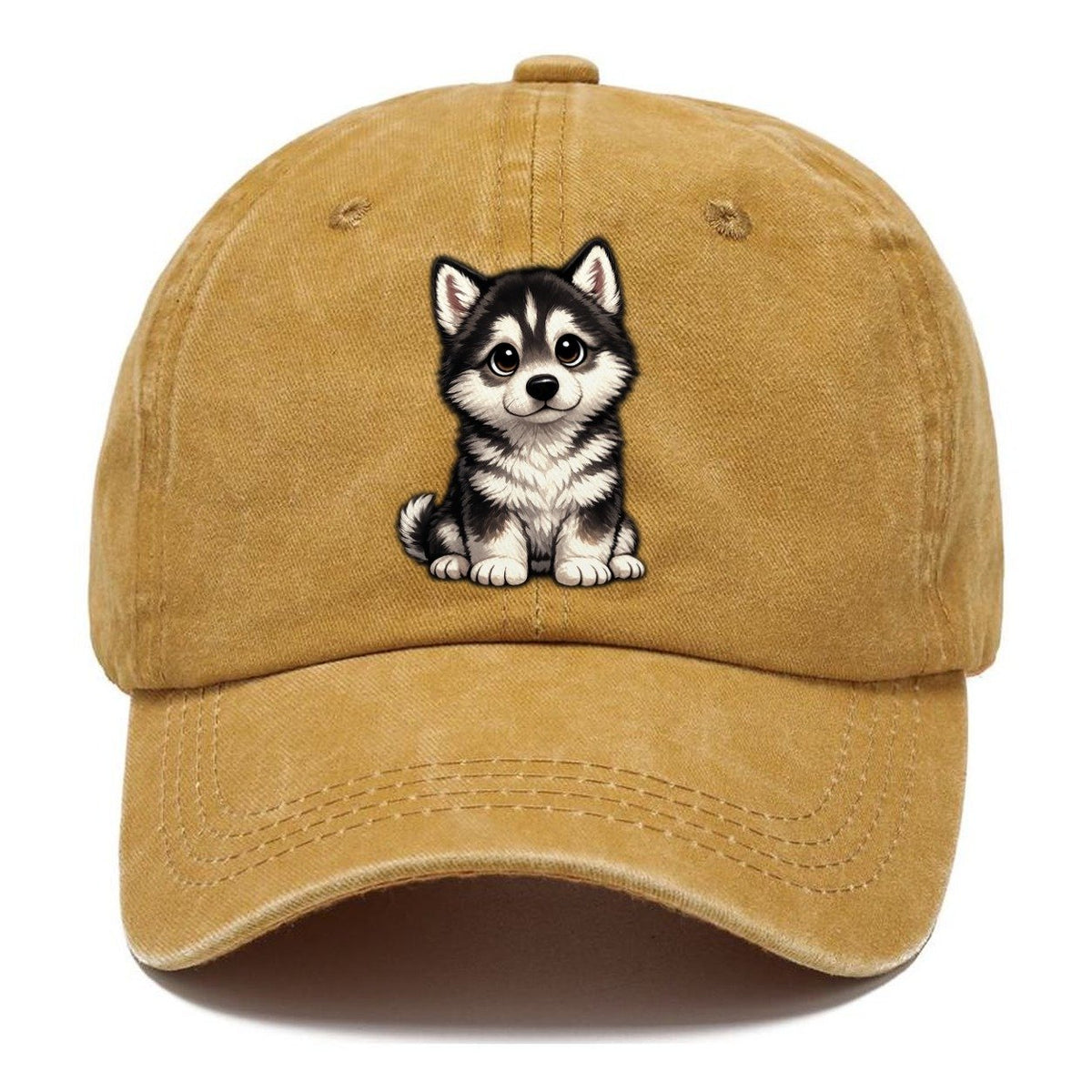 Alaskan Malamute Sitting Sweetheart Classic Cap – Golden Harvest