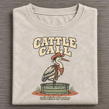 Cattle Call Cowboy Critters Vintage T-shirt – Off White