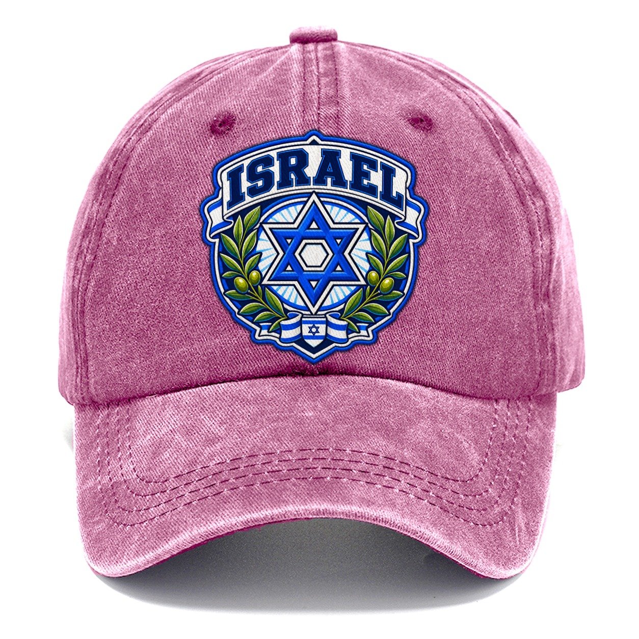 Israel Retro Badge Country Logos Classic Cap – Dusty Rose