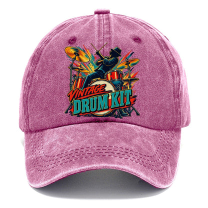 Vintage Drum Kit Music Instruments Classic Cap – Dusty Rose