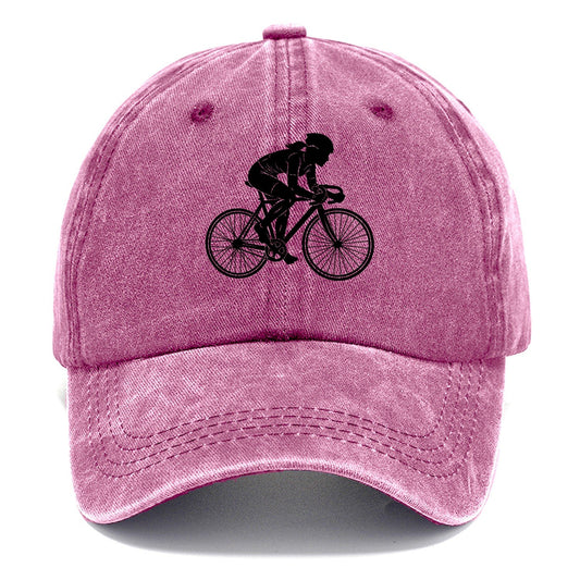 Cyclist Silhouette Classic Cap – Dusty Rose