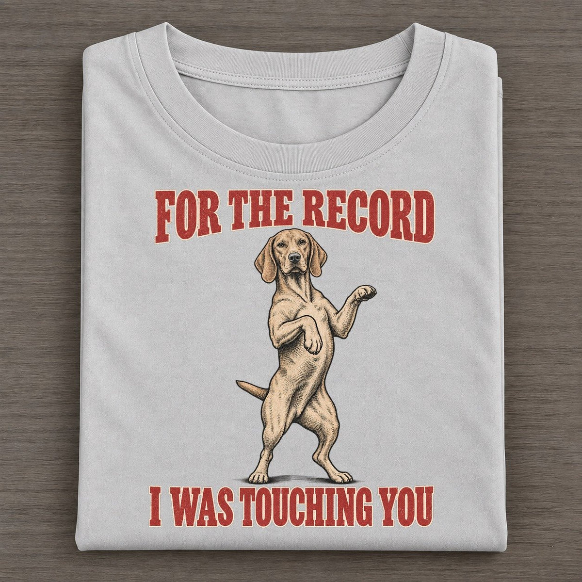 Vizsla Dog Declarations Classic T-shirt – Grey