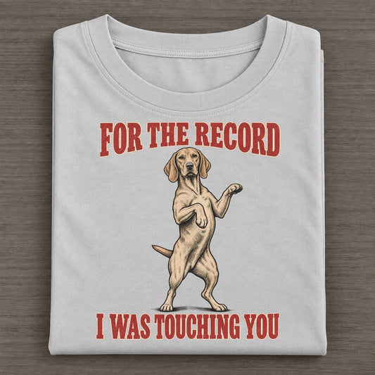 Vizsla Dog Declarations Classic T-shirt – Grey