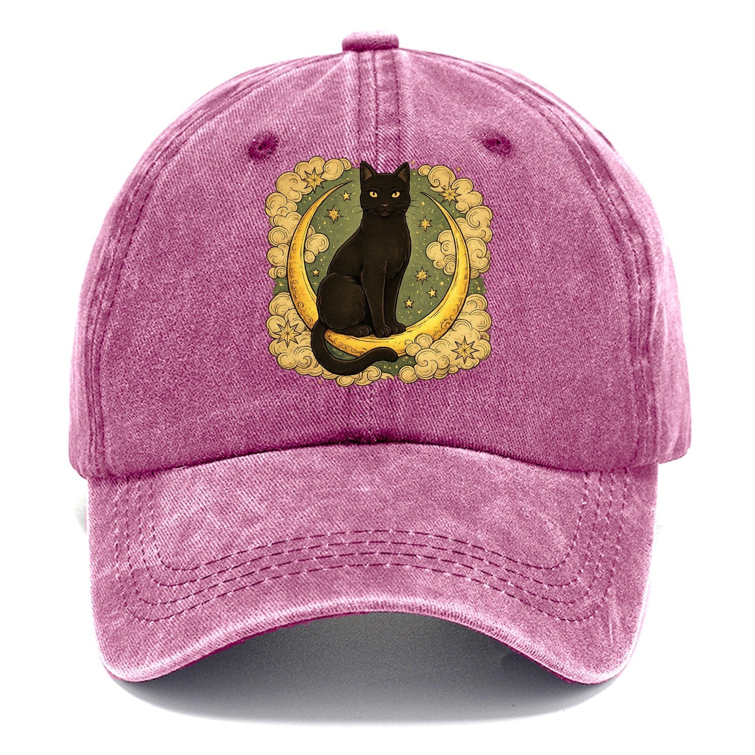Crescent Black Cat Classic Cap – Dusty Rose