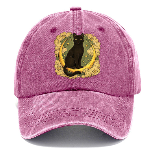 Crescent Black Cat Classic Cap – Dusty Rose