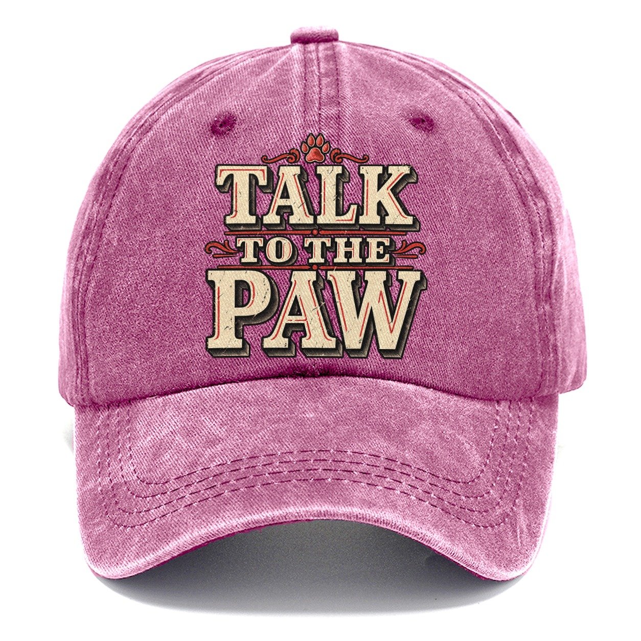 Talk To The Paw American Wit Classic Cap – Dusty Rose