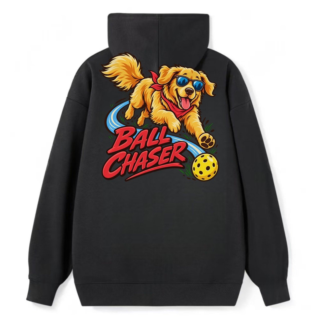 Ball Chaser Pickleball Life Classic Pullover Hoodie – Black