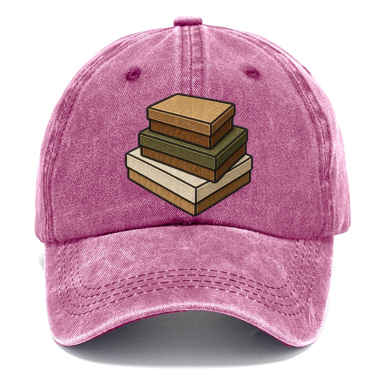 Stack Of Three Blank Lid Game Boxes Board Games Classic Cap – Dusty Rose