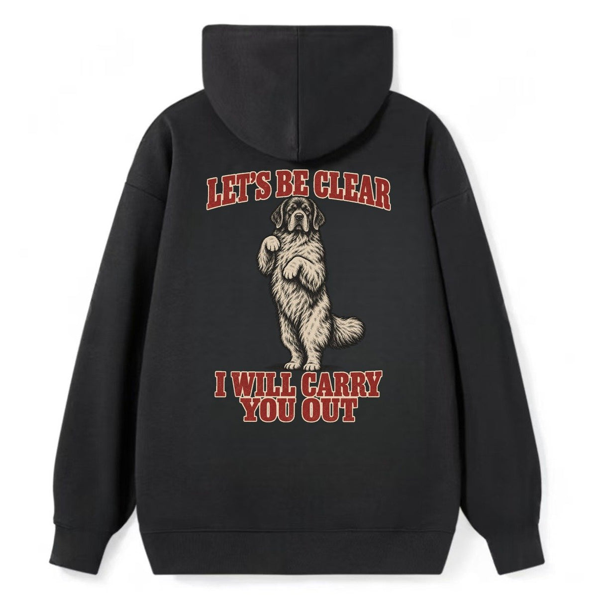 Newfoundland Dog Declarations Classic Pullover Hoodie – Black