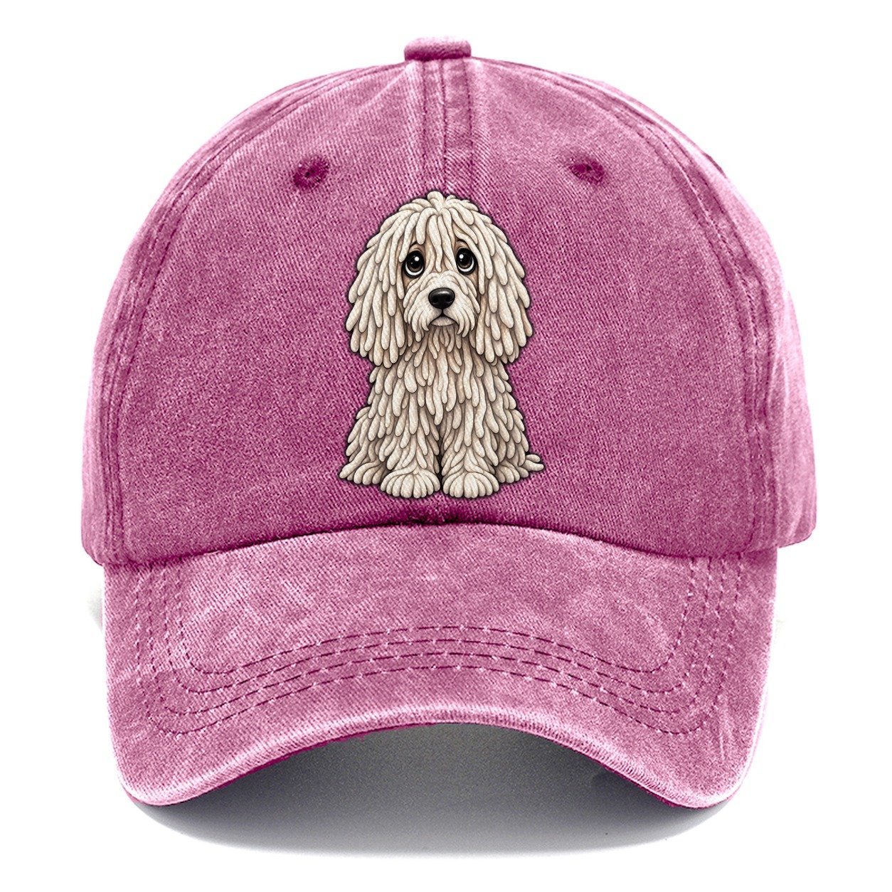 Komondor Sitting Sweetheart Classic Cap – Dusty Rose