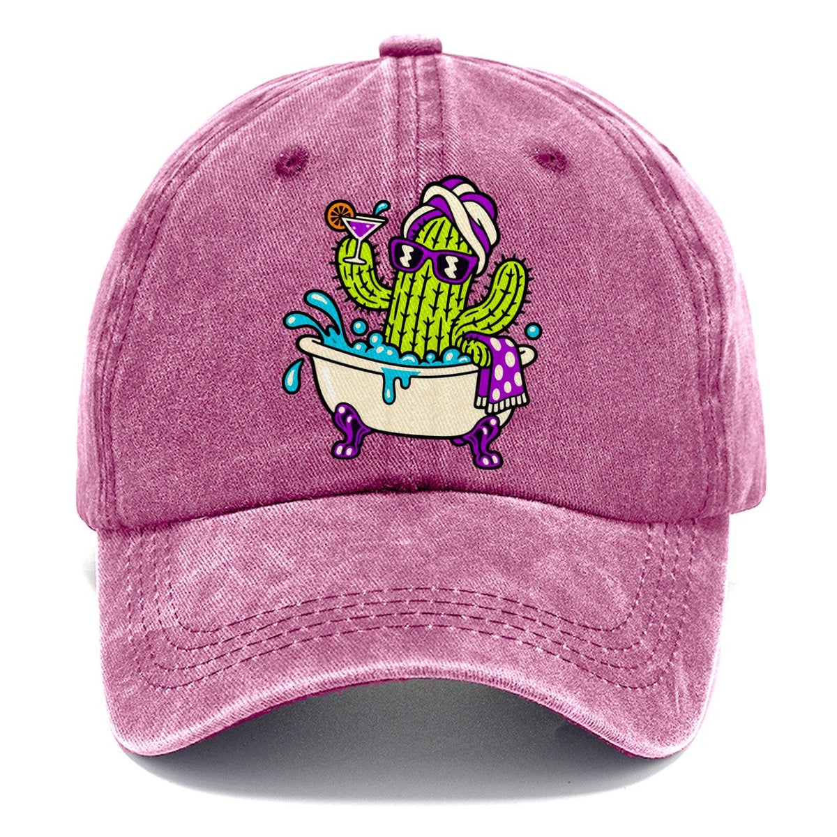 Cactus In A Bathtub Crazy Styles Classic Cap – Dusty Rose