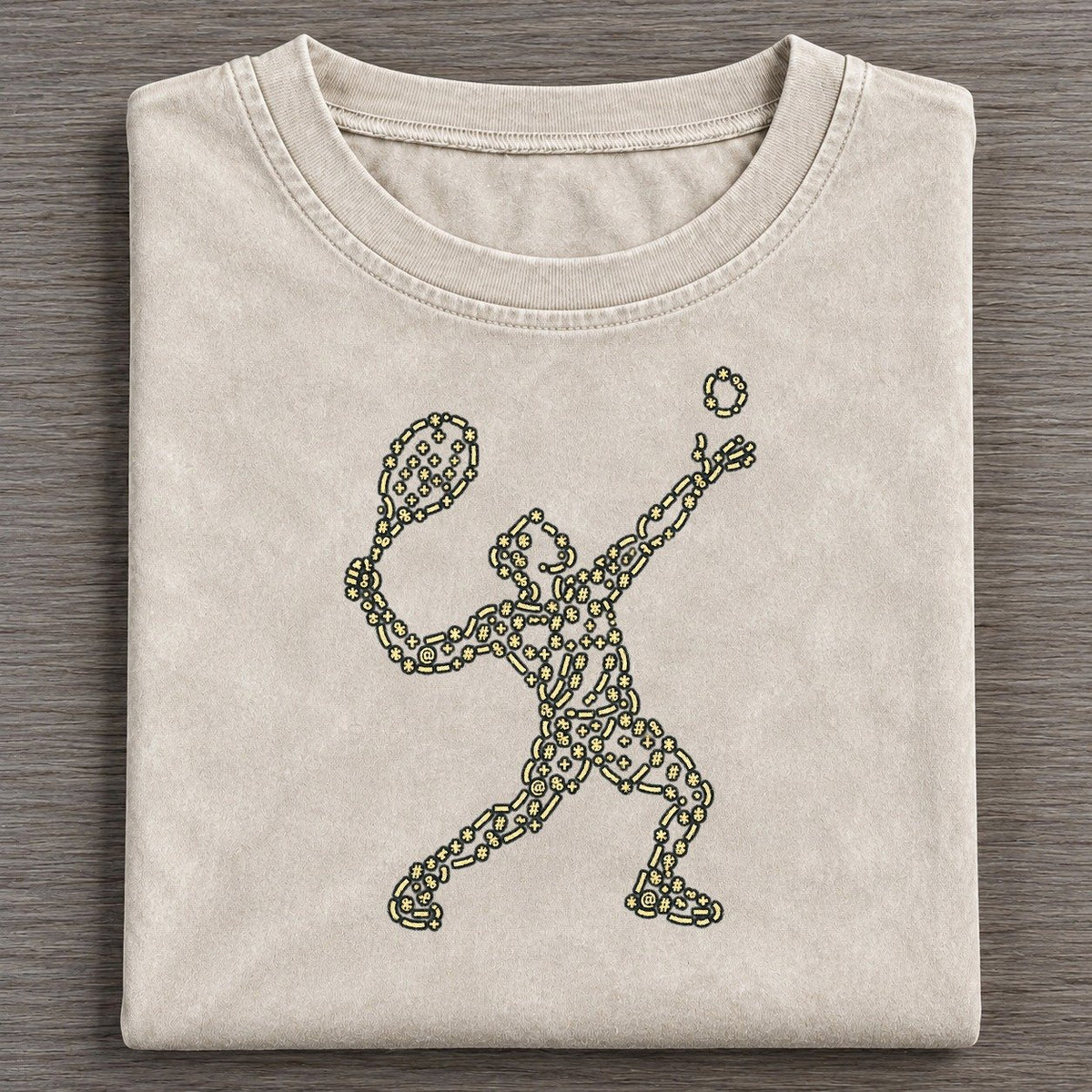 Racket Ball Orbit Vintage T-shirt – Off White