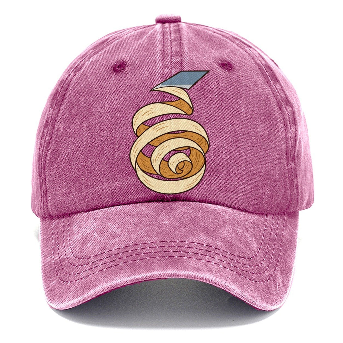 Wood Shaving Spiral Woodworking Classic Cap – Dusty Rose