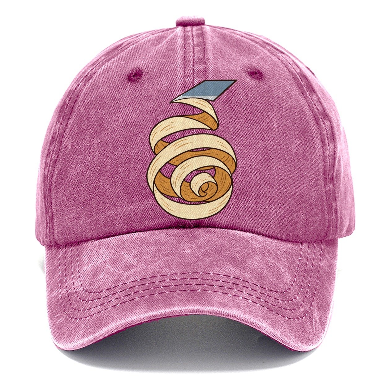 Wood Shaving Spiral Woodworking Classic Cap – Dusty Rose