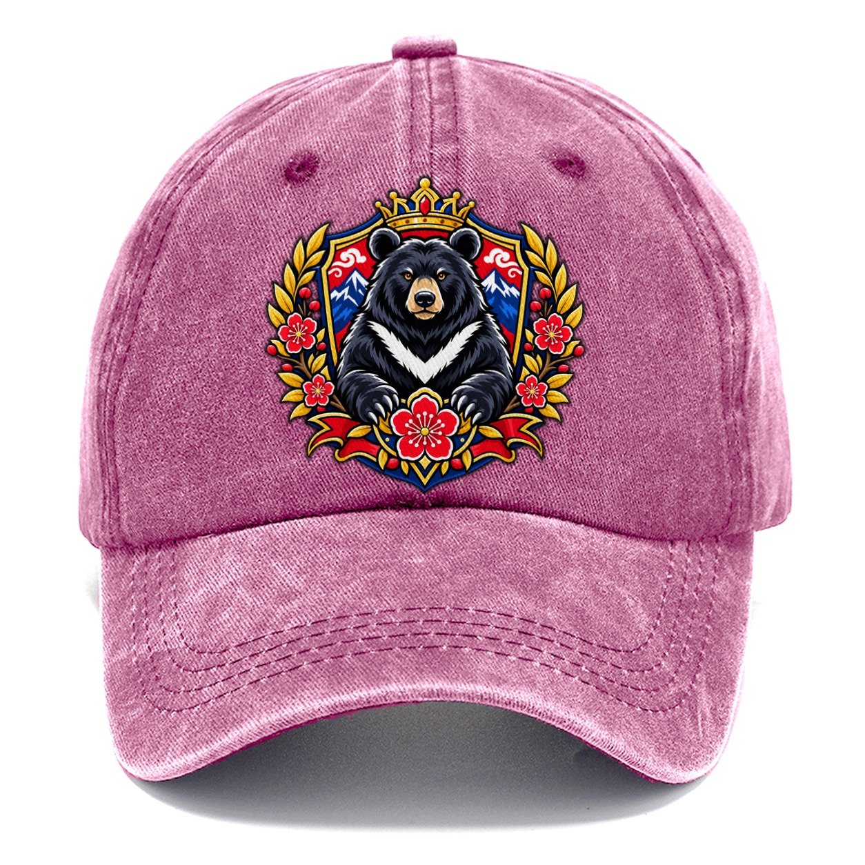 Taiwan Heraldic Crest Country Logos Classic Cap – Dusty Rose