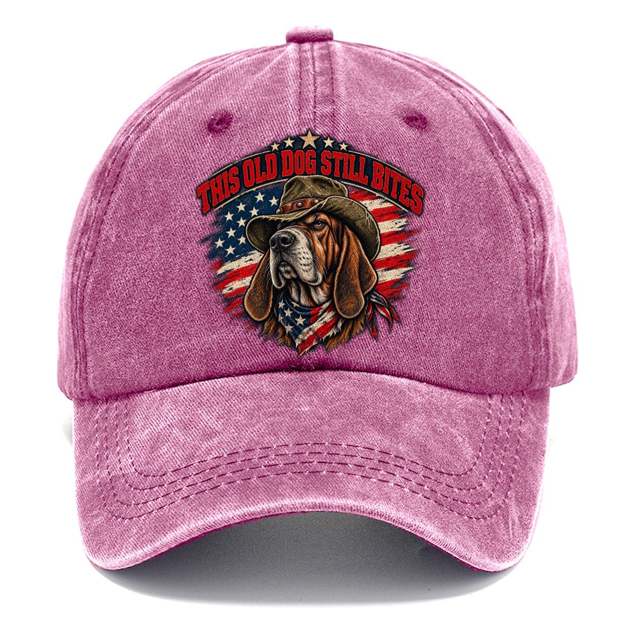 This Old Dog Still Bites Old Man Strong Classic Cap – Dusty Rose