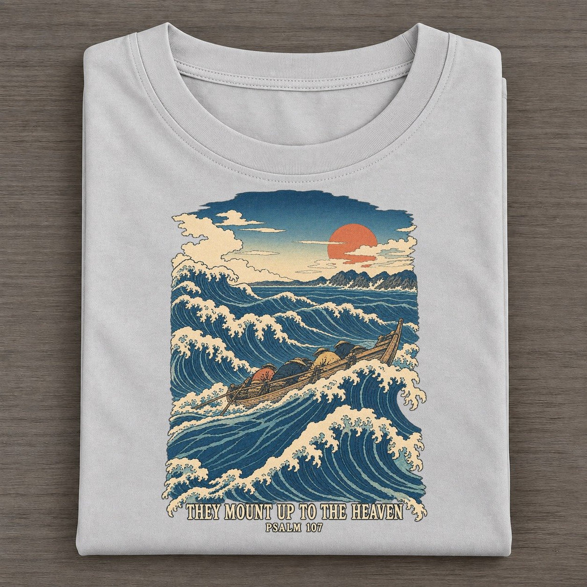They Mount Up To The Heaven The Great Deep Classic T-shirt – Grey