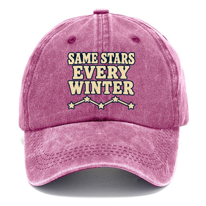 Same Stars Every Winter Astronomy And Stargazing Classic Cap – Dusty Rose