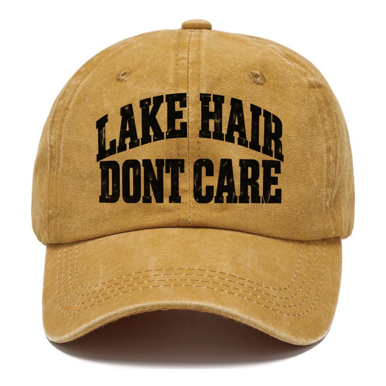 Lake Hair Dont Care Fishing Club Classic Cap – Golden Harvest