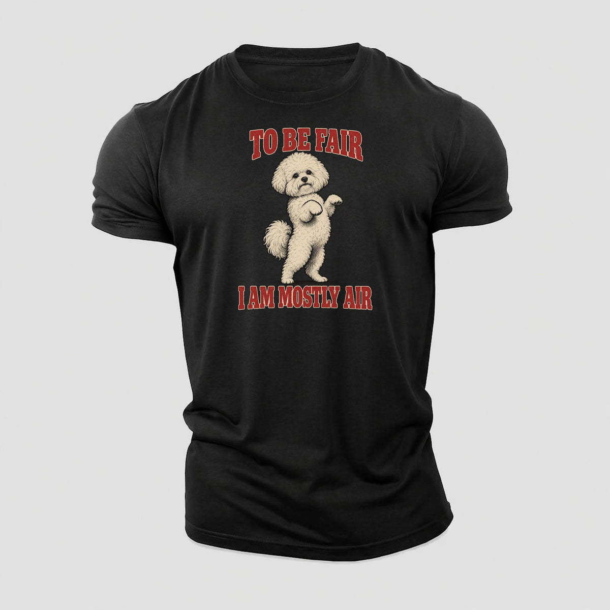 Bichon Frise Dog Declarations Cotton T-Shirt – Black