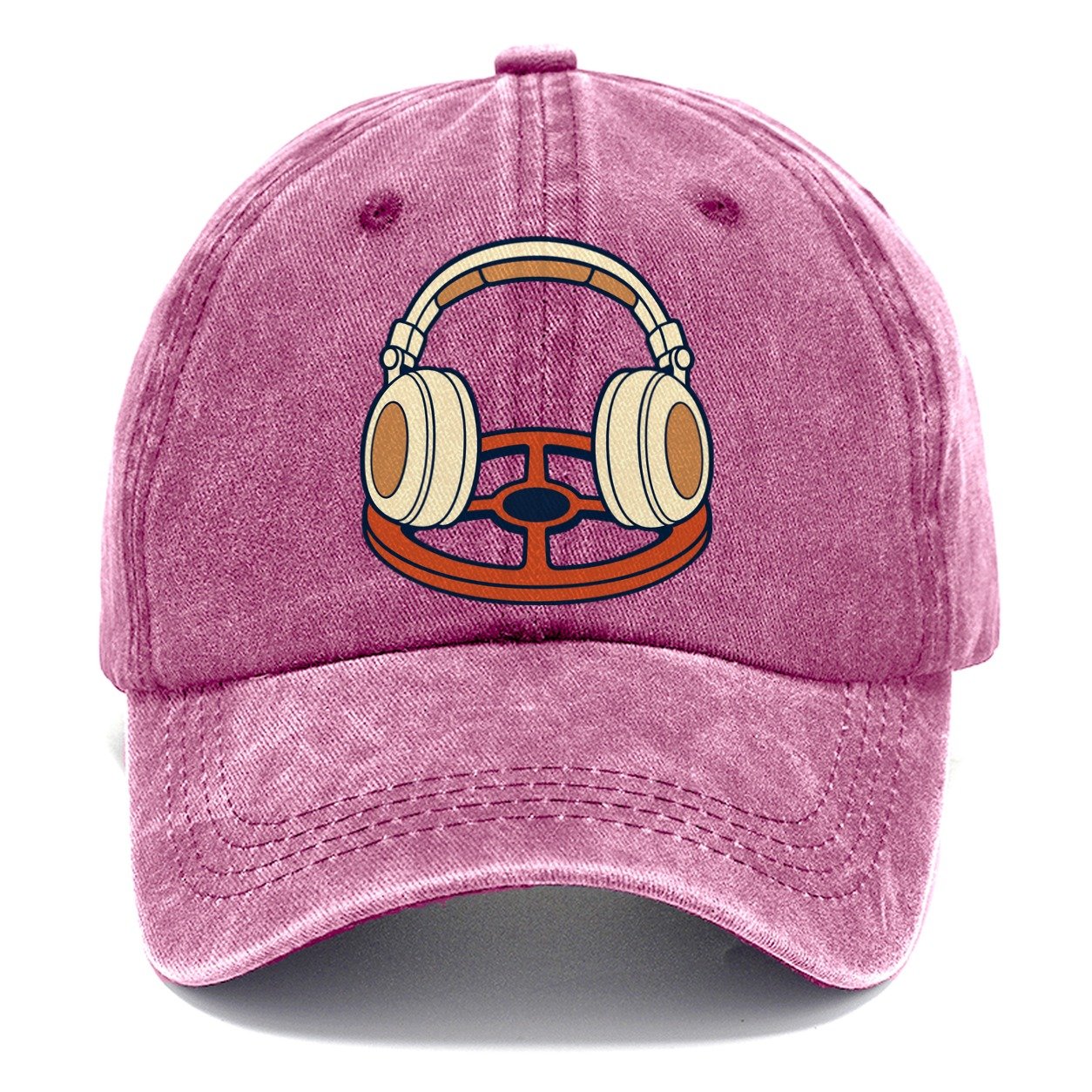 Headphones On The Coil Treasure Hunting Classic Cap – Dusty Rose