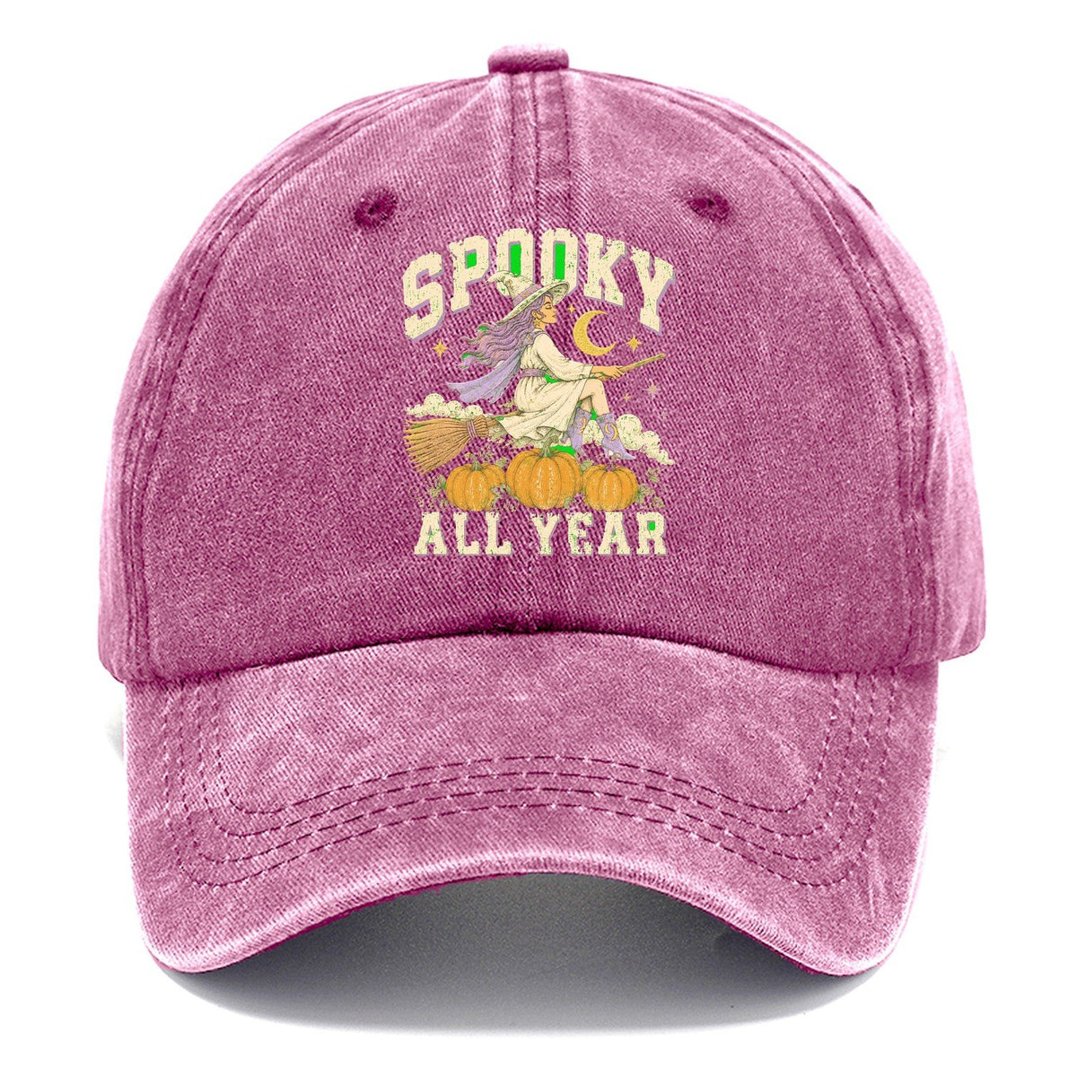 Spooky All Year Witch Classic Cap – Dusty Rose