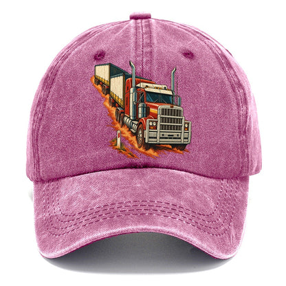 Generic Road Train And Red Dust Marker Australia Cultural Icons Classic Cap – Dusty Rose