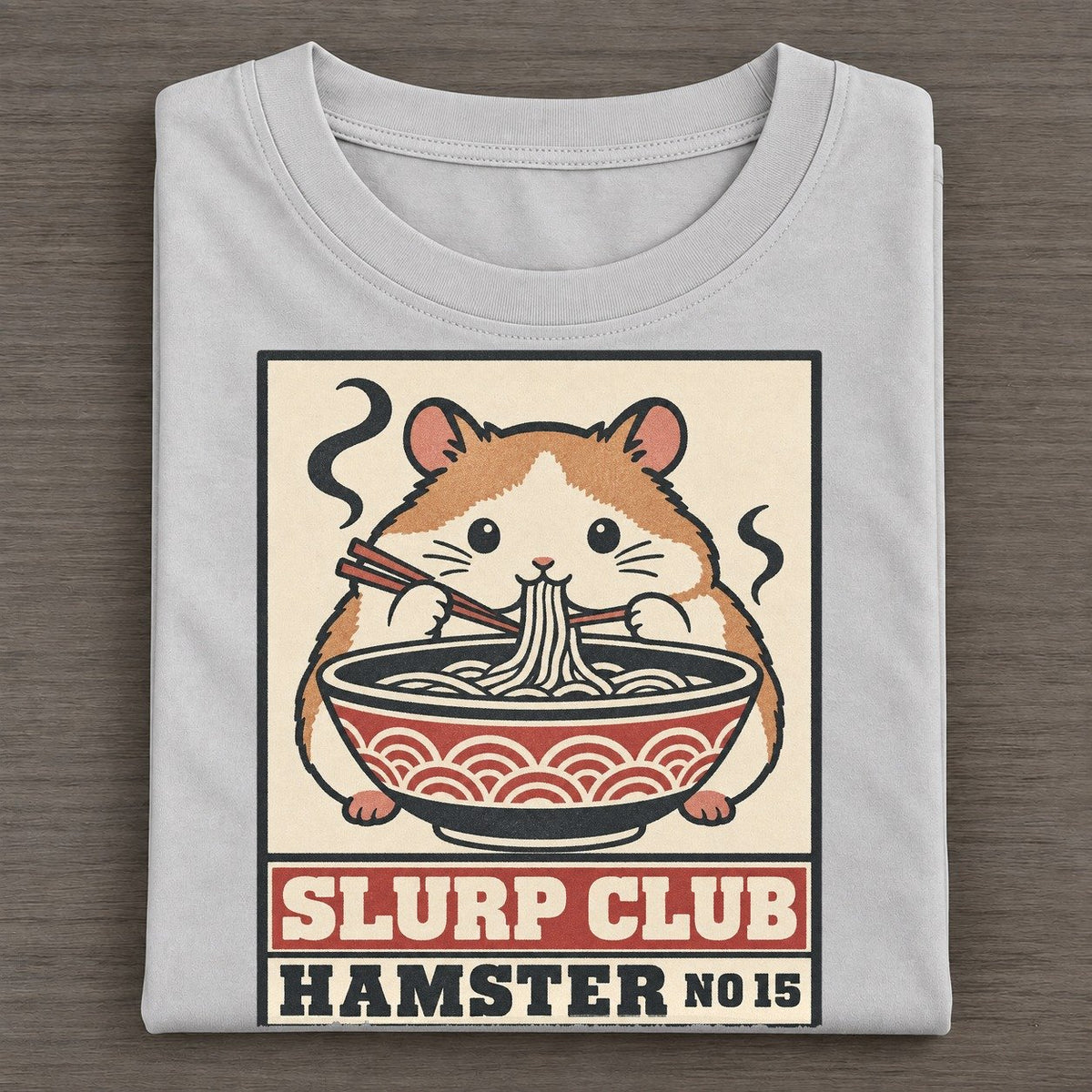 Hamster Mini Slurp Club Classic T-shirt – Grey