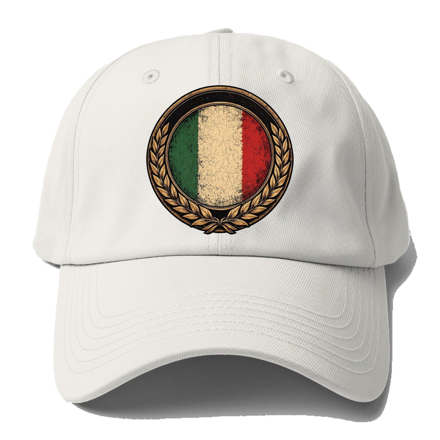 Italian Crest Baseball Cap – Off White