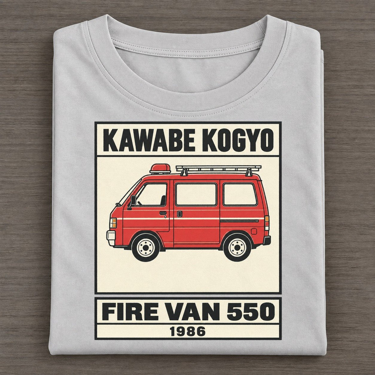 Kappa Fire Van Showa Speed Plates Classic T-shirt – Grey