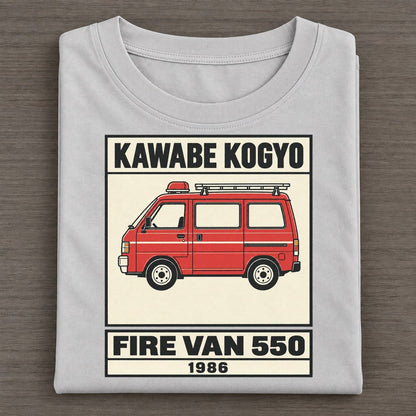 Kappa Fire Van Showa Speed Plates Classic T-shirt – Grey
