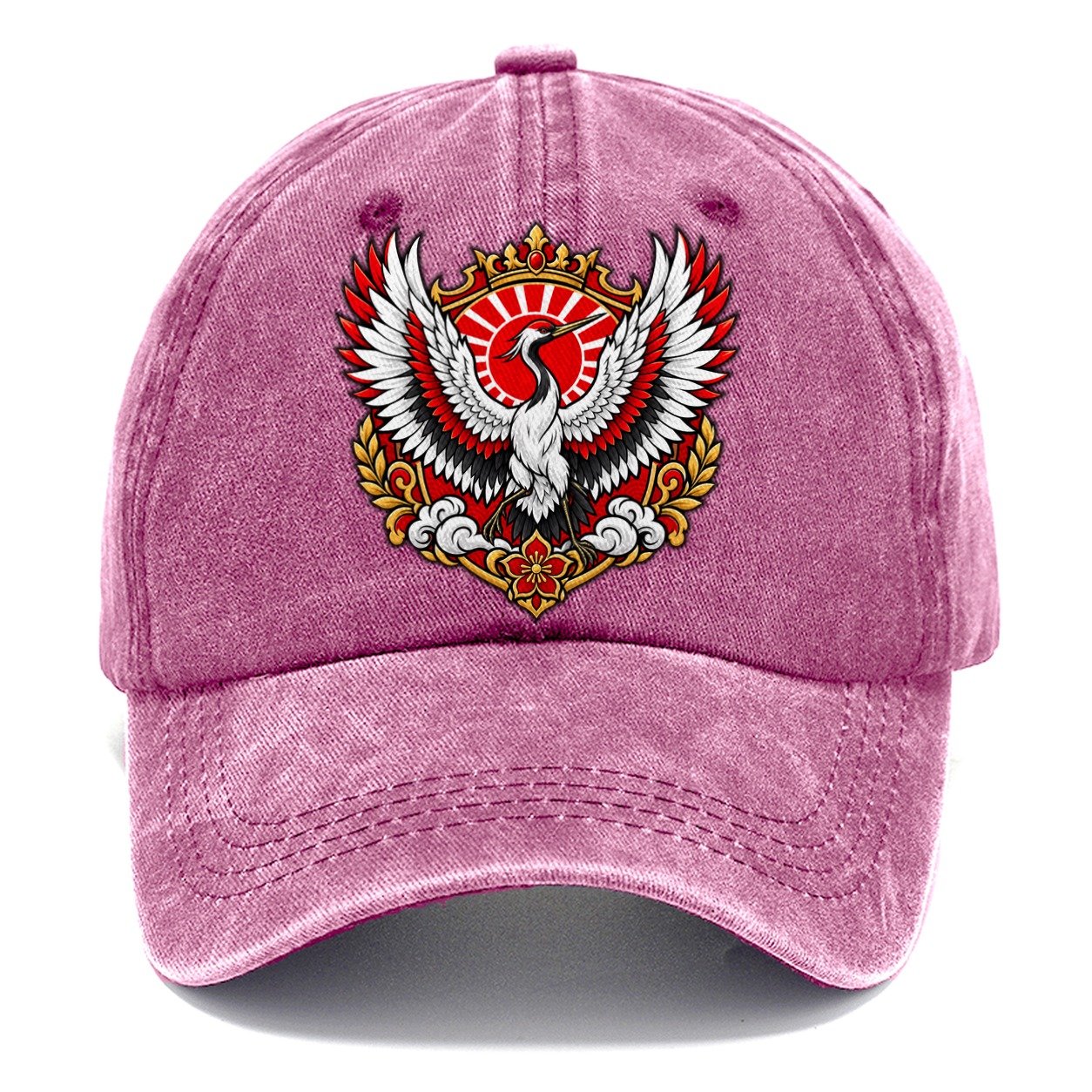 Japan Heraldic Crest Country Logos Classic Cap – Dusty Rose