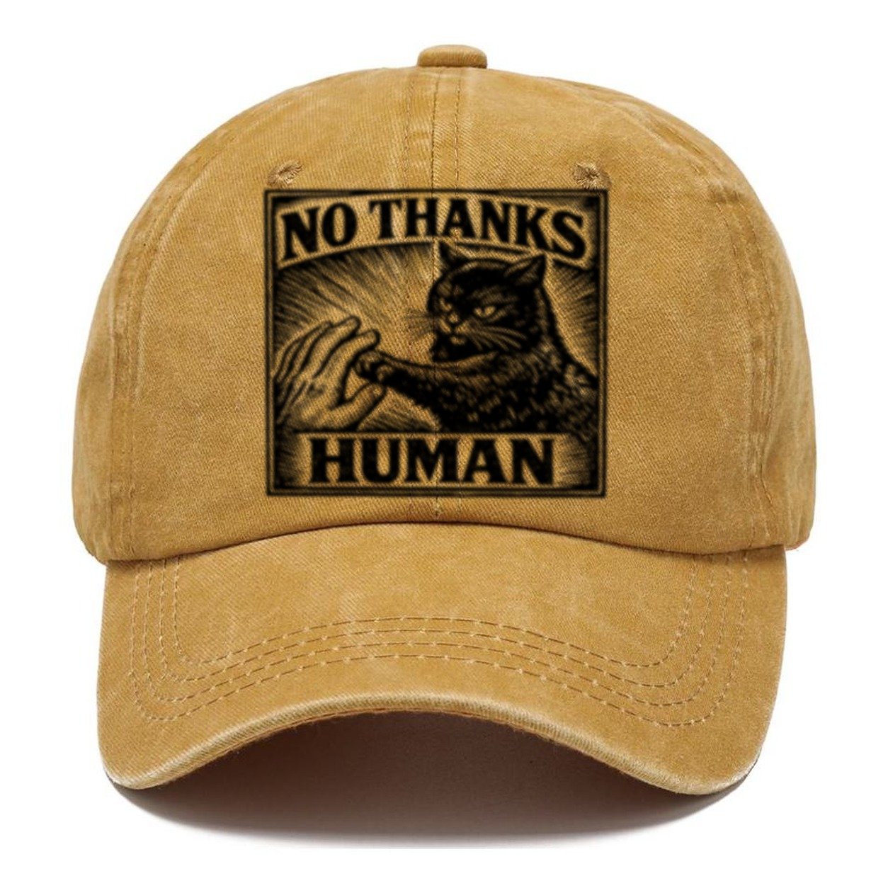 No Thanks Human Classic Cap – Golden Harvest