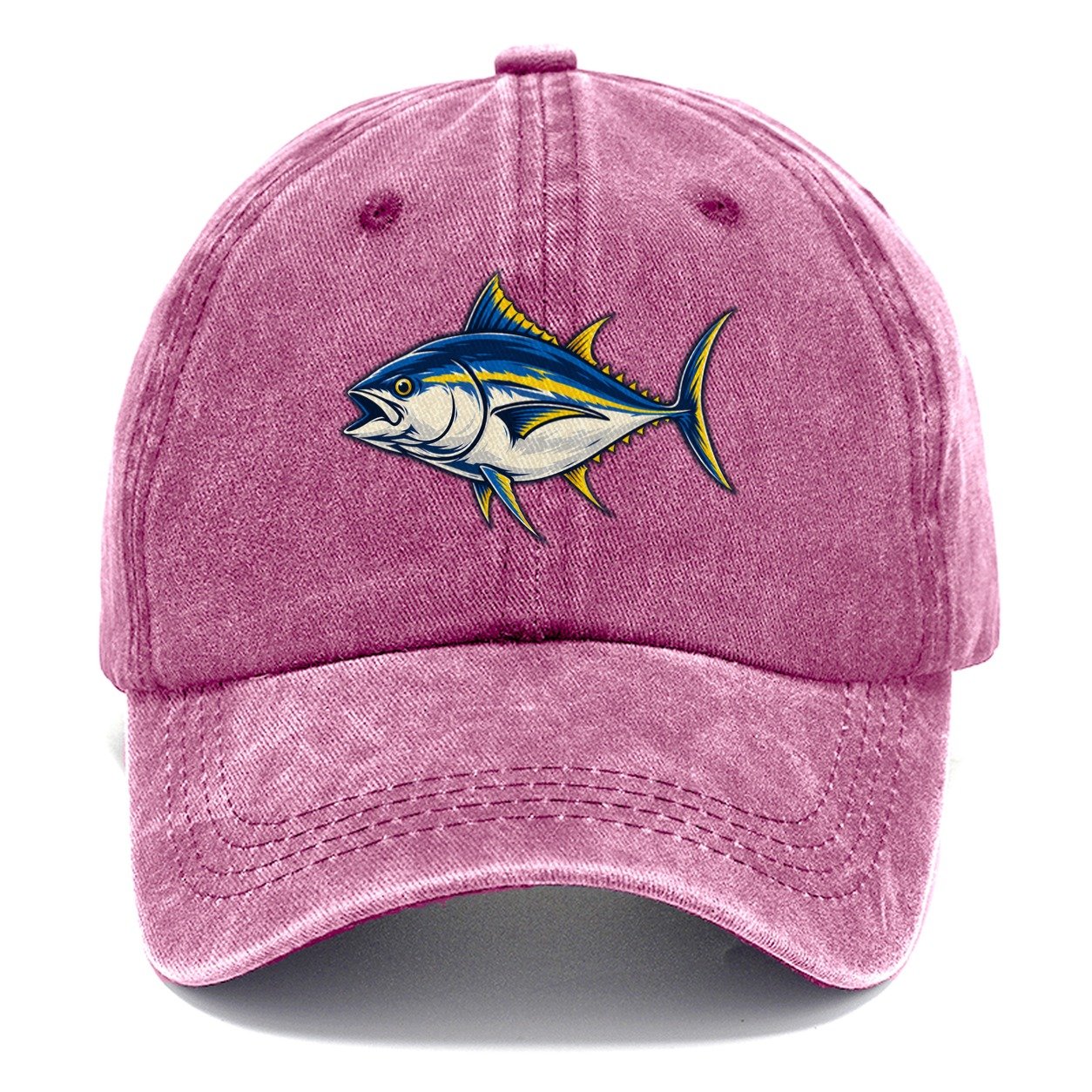 Tuna Silhouette Fishing Elegant Classic Cap – Dusty Rose