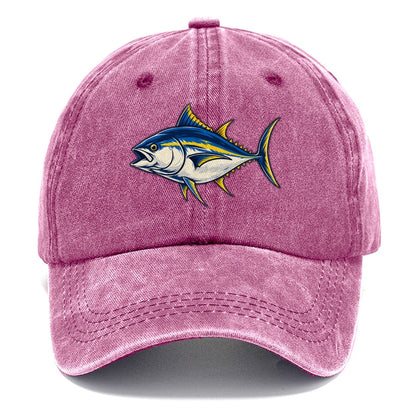Tuna Silhouette Fishing Elegant Classic Cap – Dusty Rose