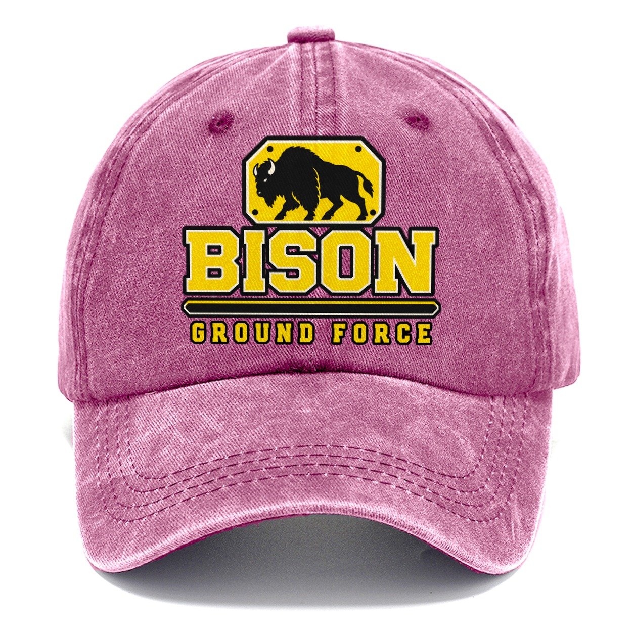 Bison Ground Force Heavy Duty Classic Cap – Dusty Rose