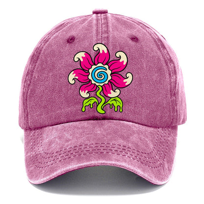 Swirl Tongue Flower Crazy Styles Classic Cap – Dusty Rose