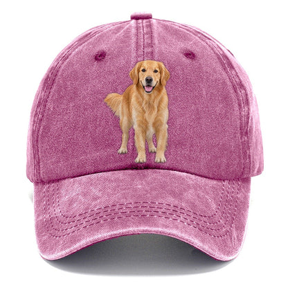 Golden Retriever Standing Top Breeds Classic Cap – Dusty Rose