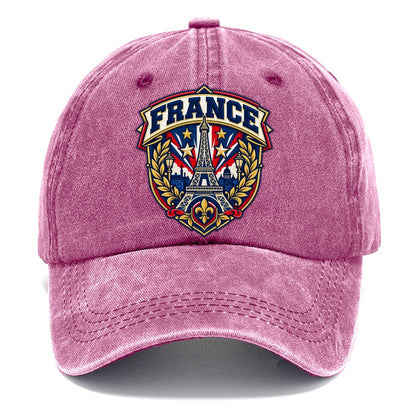 France Retro Badge Country Logos Classic Cap – Dusty Rose