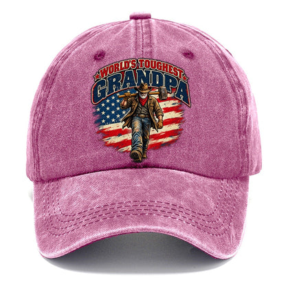 World S Toughest Grandpa Old Man Strong Classic Cap – Dusty Rose